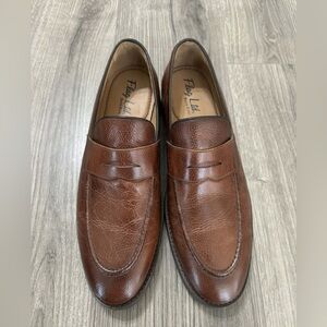 Men's Chestnut Leather Penny Loafers